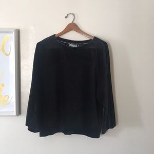 DKNY sport velvet top